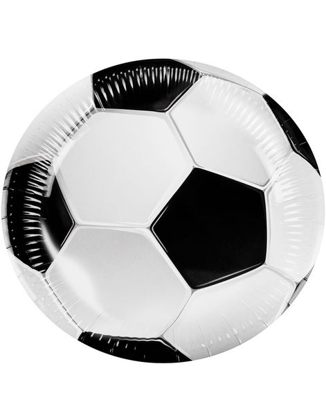 10 stk Papptallrikar 23 cm - Fotbollsparty