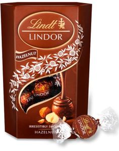 Lindt Lindor Hasselnöt - Mjölkchoklad och hasselnötstryffel med fyllning 200 gram