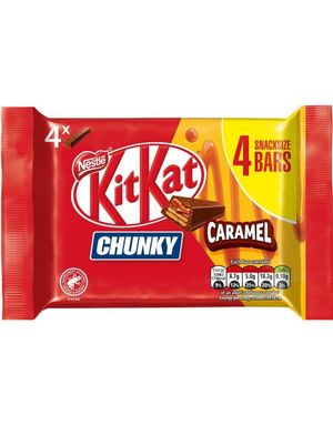 4-pakning KitKat Chunky Caramel Sjokolade 140 gram