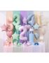 Stjerneformet Beige Folieballong 48 cm