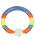 Akryl Rainbow Ball Closure Ring Piercing