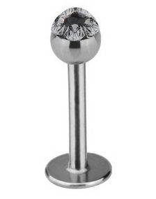 Labret med Glittrande Grå Stenar