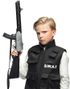 Politi Rifle Med Lyd - 66 cm Kostymetilbehør