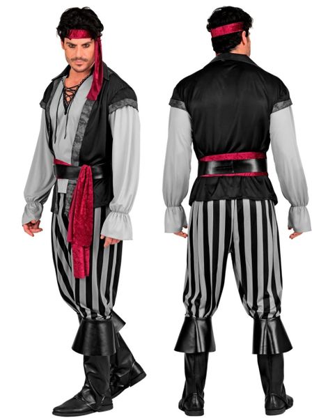 Klassisk Piratmaskeraddräkt med 6 Delar