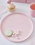 8 stk Rosa Kantede Tallerkener i Papp med Polkadots og Øyemotiv 25 cm - Pamper Party