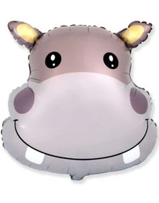 Flodhäst Folieballong 56x56 cm