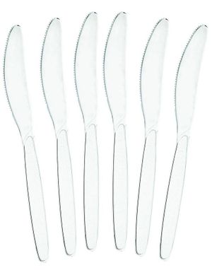 50 st Genomskinliga Heavy Duty Återanvändbara Matskedar