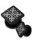 Diamond Friis - Svart PVD Piercing Plugg