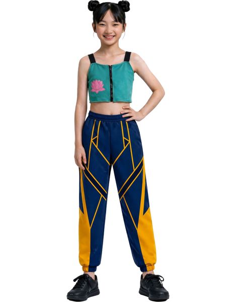 Zoey Lotus - K-pop Demon Hunters Inspirert Kostyme til Barn