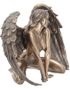 Angel's Passion - Knelende Englefigur i Bronse 17,5 cm