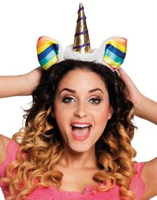Unicorn Diadem med Öron och Horn