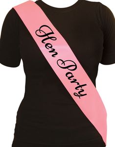 Rosa och Svart Hen Party Ordensband