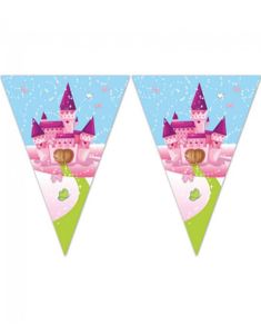 Banner med Vimplar 2,3 meter - Unicorn Castle