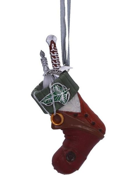 Hengende Lord of The Rings Frodo Sokk Dekorasjon med Tråd 8,6 cm