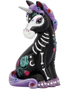 Sugarcorn - Svart Enhörningsfigur 22 cm