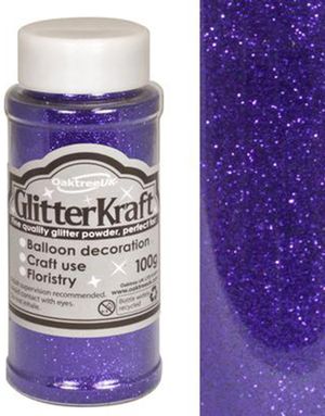 Lila Hobbyglitter 100 gram