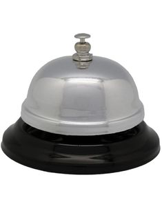 Sølvfarget Ringebjelle/Bordbjelle