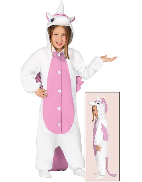 Kigurumi Rosa Unicorn Barndräkt