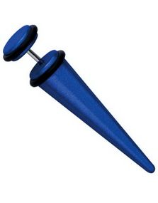 Fake Expander Metallic Blue - Fejkpiercing