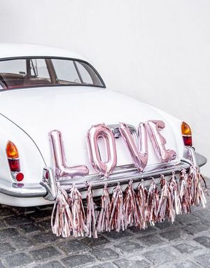 Rosegullfarget DIY Bildekorasjonssett
