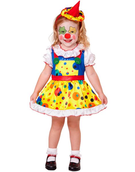 Clowndräkt till Flicka med Hatt