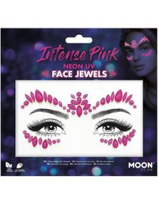 Intense Pink Neon UV Ansiktstenar / Smycken