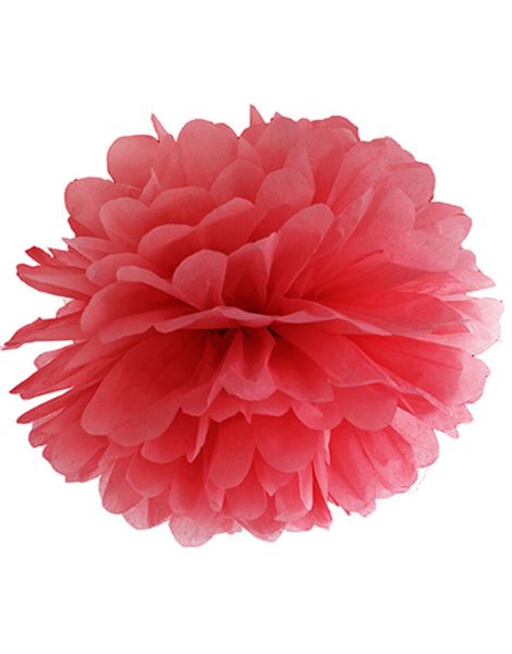 Röd Pom Pom 25 cm