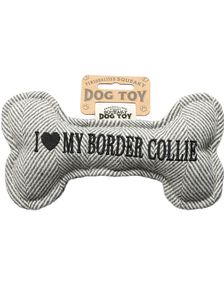 I Love My Border Collie - Leksak för Hund med Ljud - 20 cm