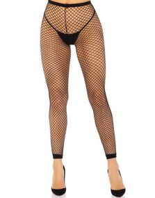 Nettingtights uten fot – svart