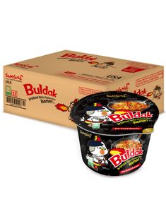 12 st Samyang Buldak Hot Chicken Ramen Flavour Bowl 105 gram (Korea Import) - Hel Låda