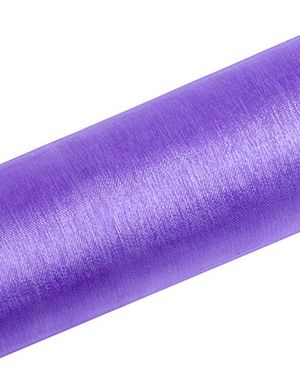 LJUS LILA Genomskinlig Organzalöpare 16 cm x 9 meter