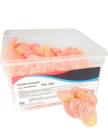2 kg Sugarfree Peaches - Sukkerfrie Fersken-Vingummi 