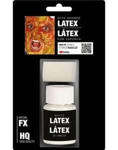 Flytende Hvit Latex med Svamp 26 ml