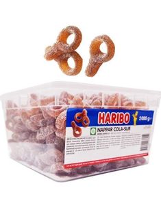 2 kg Haribo Sur Vingummismokar med Colasmak