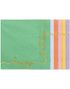 12 stk Flerfarget Servietter med Happy Birthday Gullskrift 33x33 cm