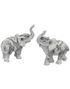 2 stk Elefantfigurer med Henna-Motiv 9 cm