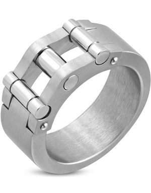 Geometric Mechanic - Silverfärgad Stålring