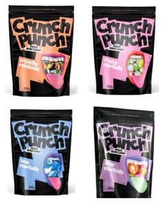 Taste Them All – Crunch Punch Frystorkat Godis – Fyra Smaker - Paketerbjudandene
