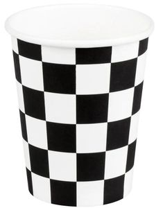8 stk Papirkopper med Racing Track Motiv 210 ml