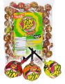 59 st Pin Pop Kärlek på Pinne med Assorterade Sura Smaker och Tuggummicenter 1 kg