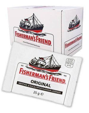 48 st Fisherman's Friend Original Med Smak Av Menthol Och Eucalyptus - Hela Lådan 1,2 Kg