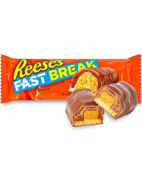 Reese’s Fast Break - Melkesjokolade, Peanøttsmør og Nougat 51 gram (USA Import)