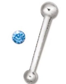 Single Blue Stone - Näspiercing