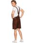 Bruna Oktoberfest Sämskinn Lederhosen