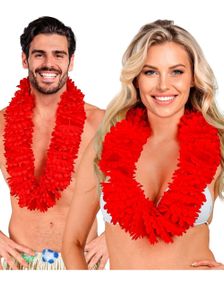 Röd - Hawaii Krans