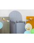 Happy Birthday Banner 2 Meter med Motiv av Byggfordon