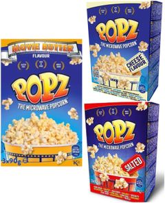 Taste Them All - Popz Mikropopcorn - Tre Smaker - Paketerbjudandene