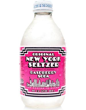 Original New York Seltzer Raspberry Soda - Brus med Bringebærsmak 296 ml (USA)
