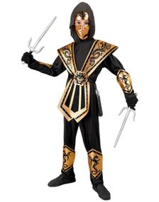 Gylden Drage Ninja Barnekostyme