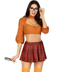Book Smart Velma - Scooby-Doo Inspirerad Maskeraddräkt för Dam